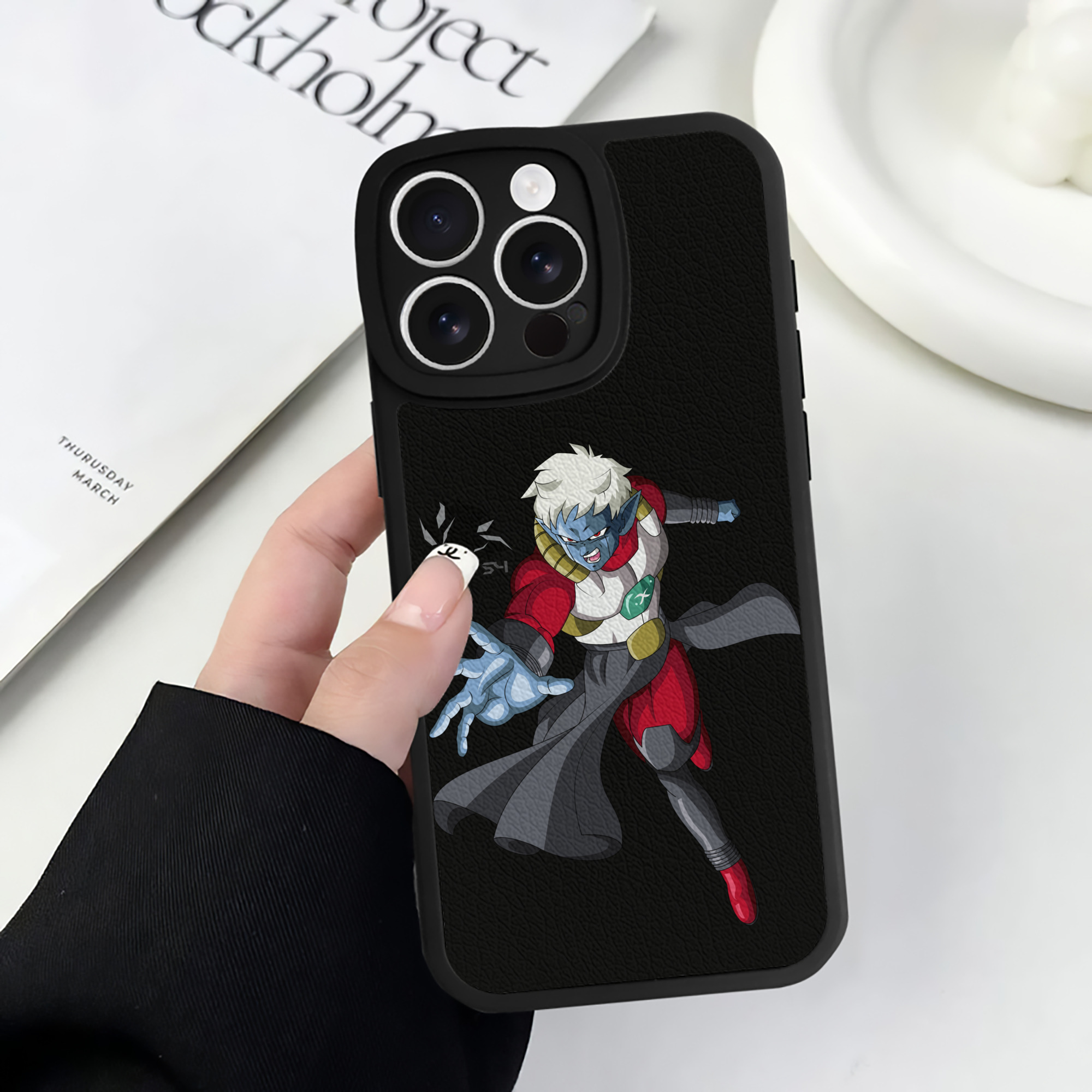 （画像用） ドラゴンボール DRAGON BALL 【iPhone 16シリーズ対応】シリコンスマホケース（レザー調） 材質：シリコン